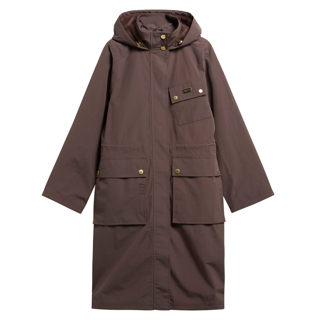 Women's Barbour International Serravalle Waterproof In Truffle — view 6