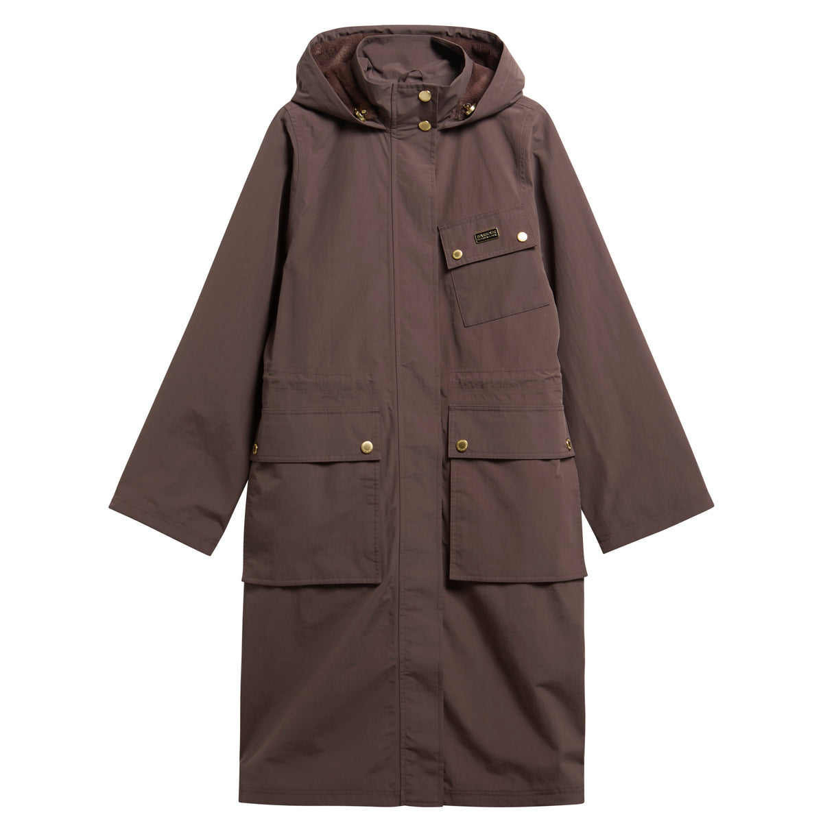 Women's Barbour International Serravalle Waterproof In Truffle — view 6