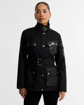 Women's Barbour International International Heritage Wax In Black/Northumberland Check