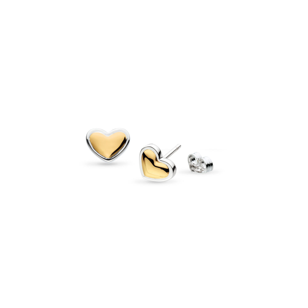 Kit Heath Heart Of Gold Stud Earrings.