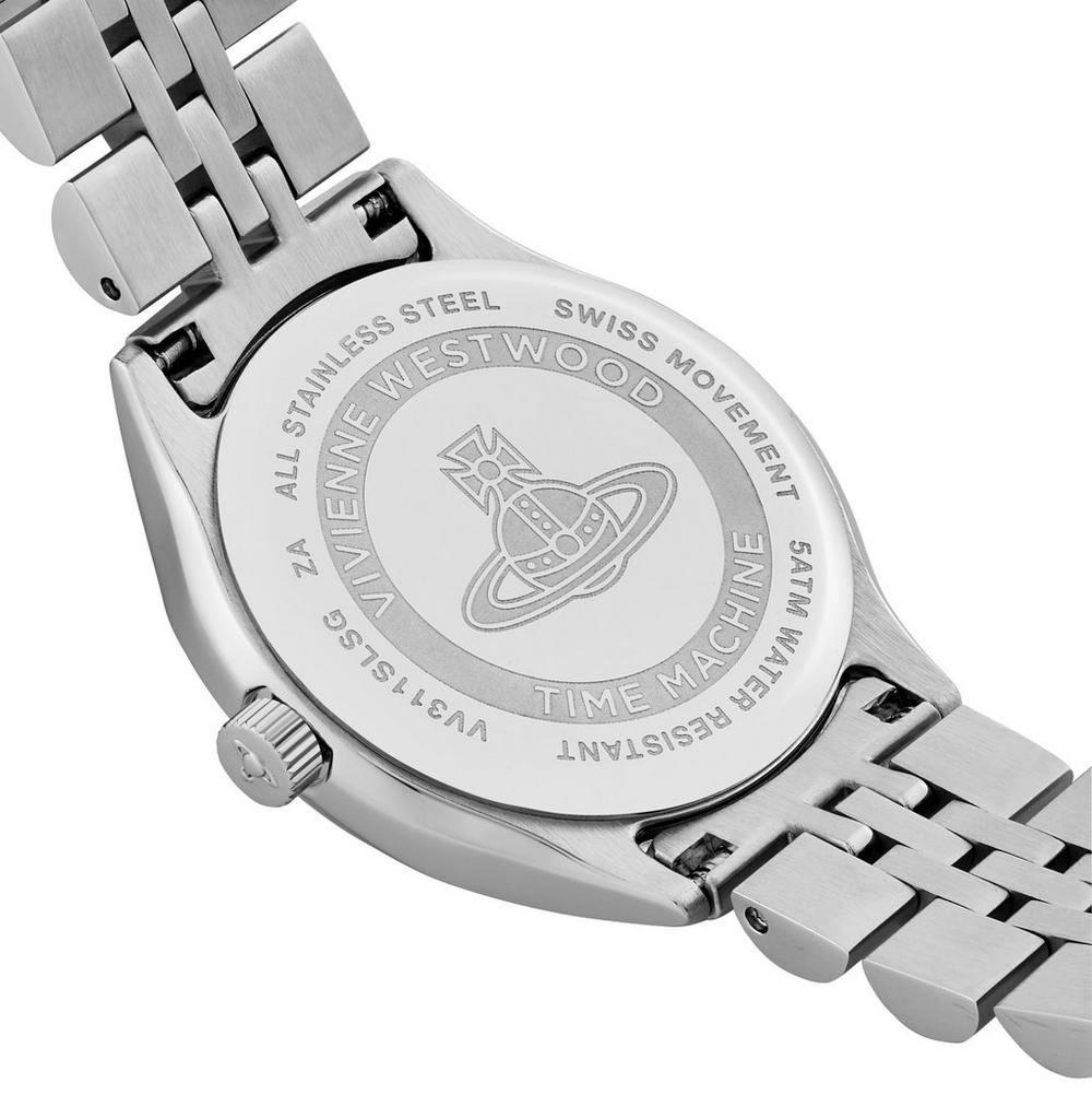The Vivienne Westwood Ladies Little Camberwell Silver Dial Watch, a silver stainless steel watch from Vivienne Westwood, available at OD’s Jewellers in St Helens