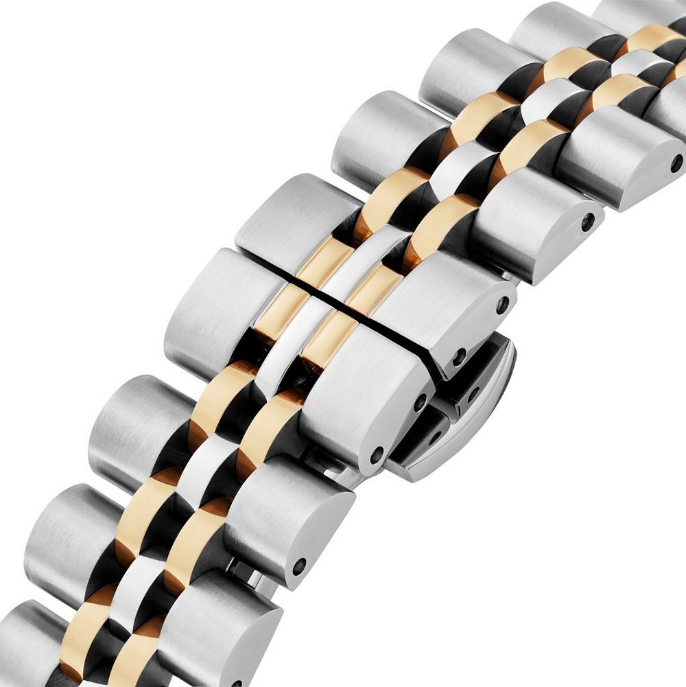 The Vivienne Westwood Ladies Little Camberwell Silver Dial Watch, a stainless steel and gold plated watch from Vivienne Westwood, available at OD's Jewellers in St Helens
