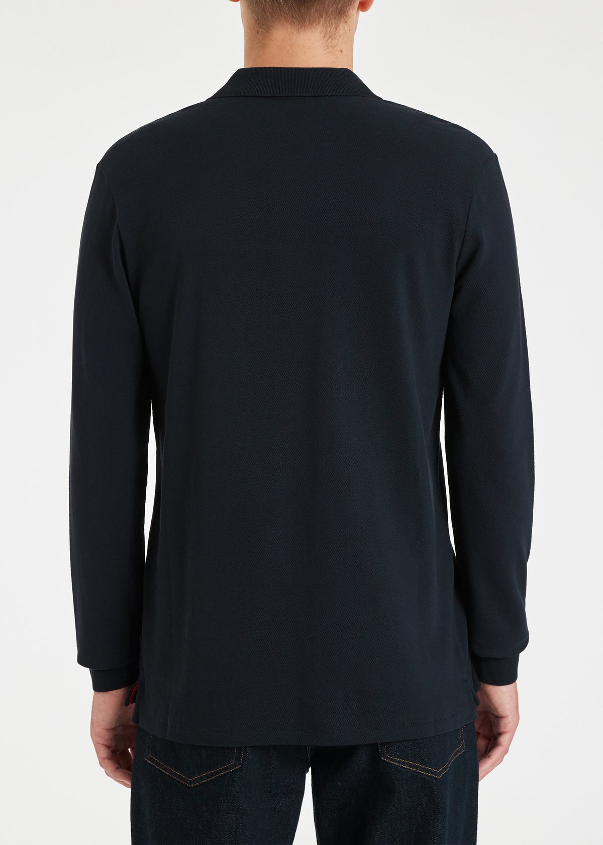 Mens Paul Smith Dark Navy Regular Fit Long Sleeve Polo Shirt - image 6