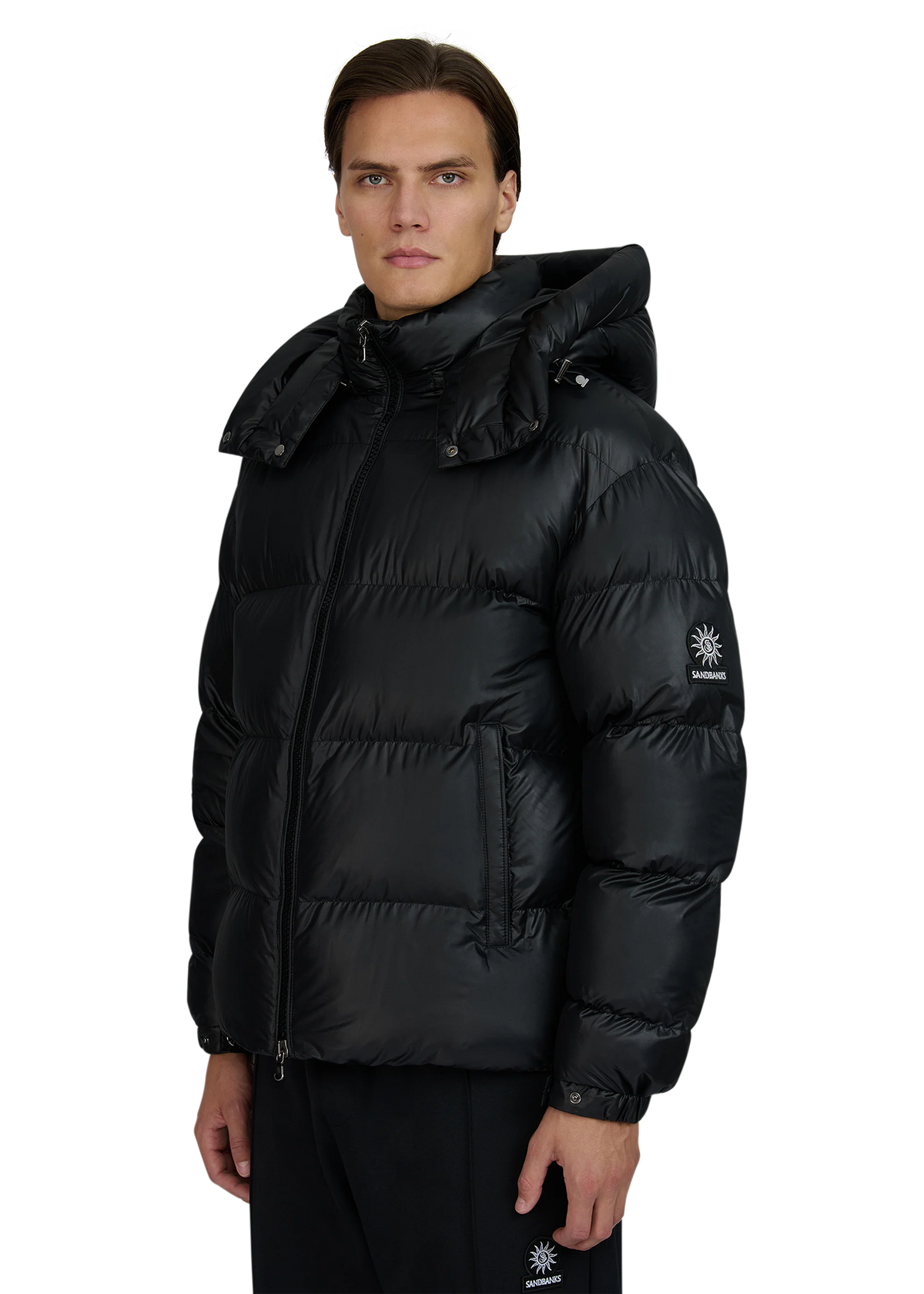 Men's Sandbanks Horizon Puffer in Black