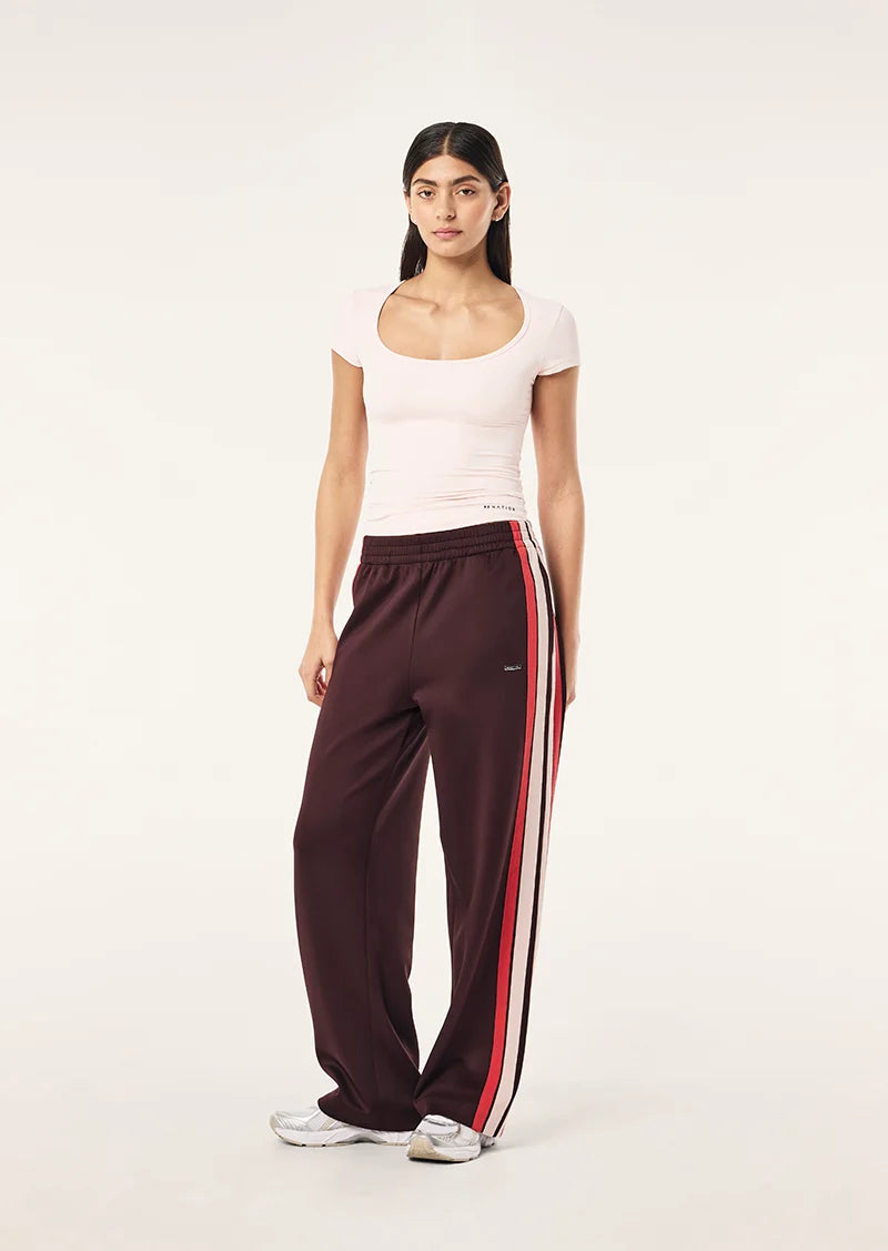Women's P.E Nation Man Down Track Pant In Dark Plum