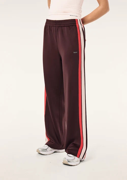 Women's P.E Nation Man Down Track Pant In Dark Plum — view 2