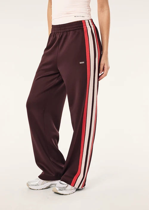 Women's P.E Nation Man Down Track Pant In Dark Plum — view 3