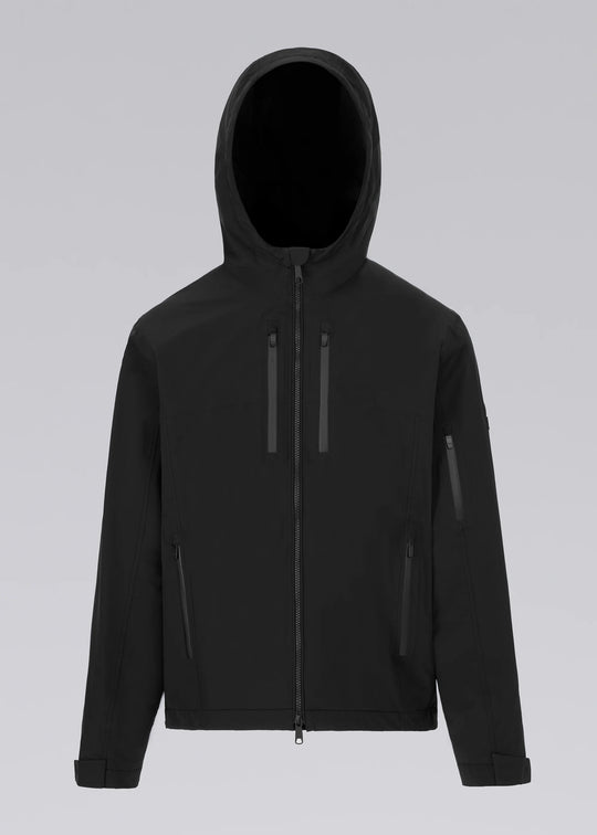 Men's Sandbanks Black Hooded Waterproof Jacket