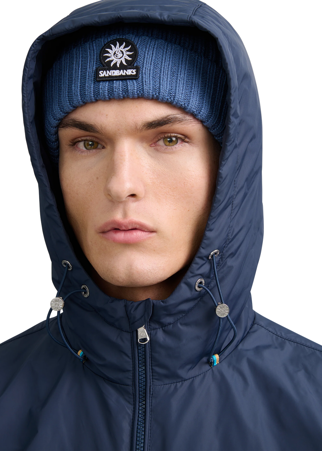 Men's Sandbanks Meridian Nylon Navy Windbreaker