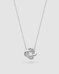Marina Rope Knot Necklace in sterling silver