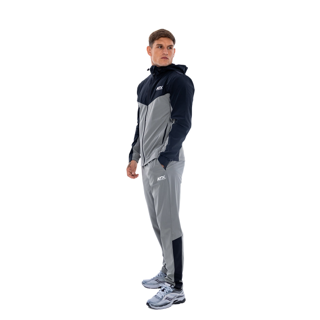 Men's ATX Boulder 2.0 Jacket & Pant In Navy/Dark Grey Tracksuit Set — view 3