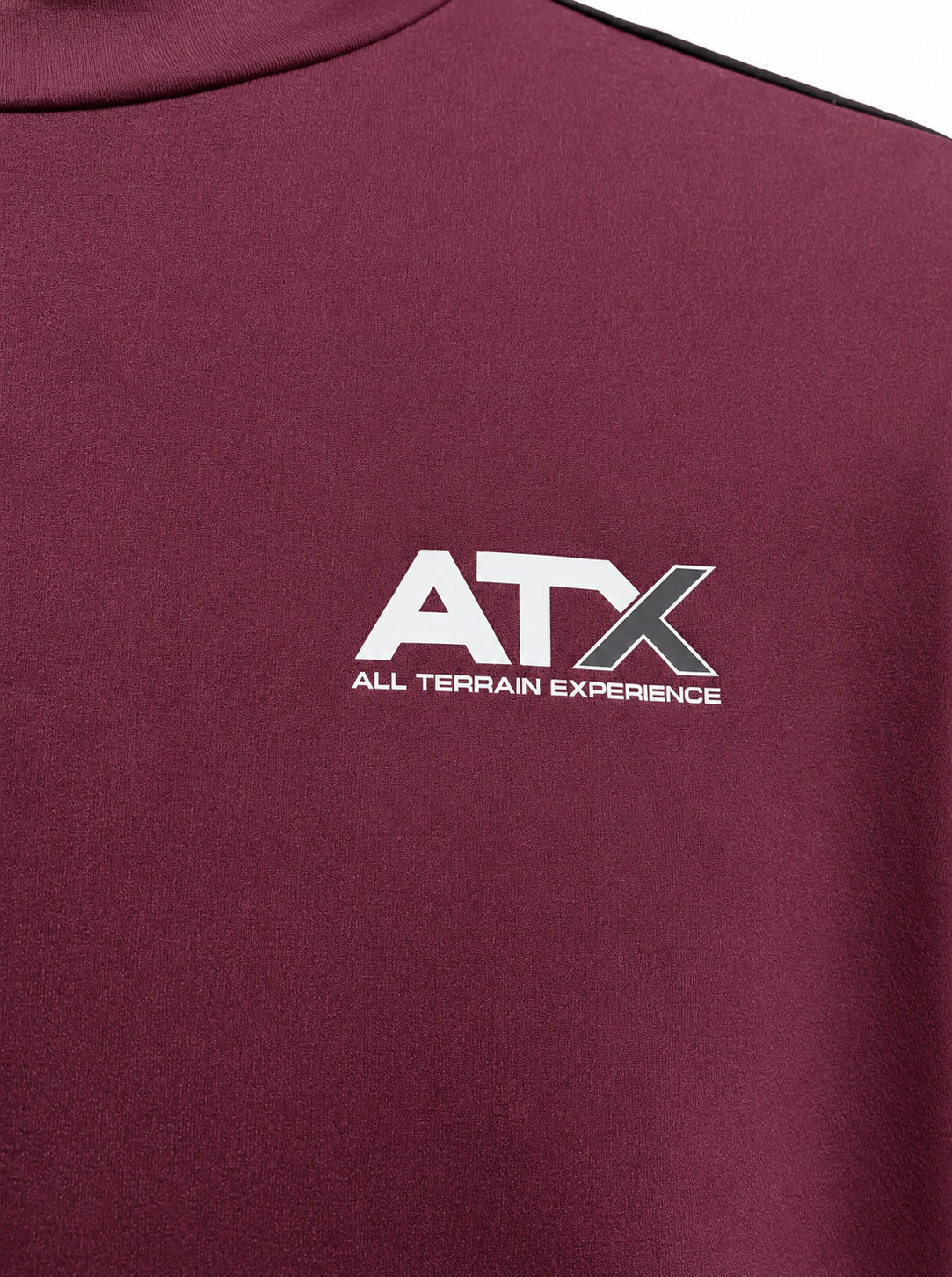 Men's ATX Cascade T-Shirt in Dark Burgundy/Dark Grey
