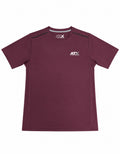 Men's ATX Cascade T-Shirt in Dark Burgundy/Dark Grey