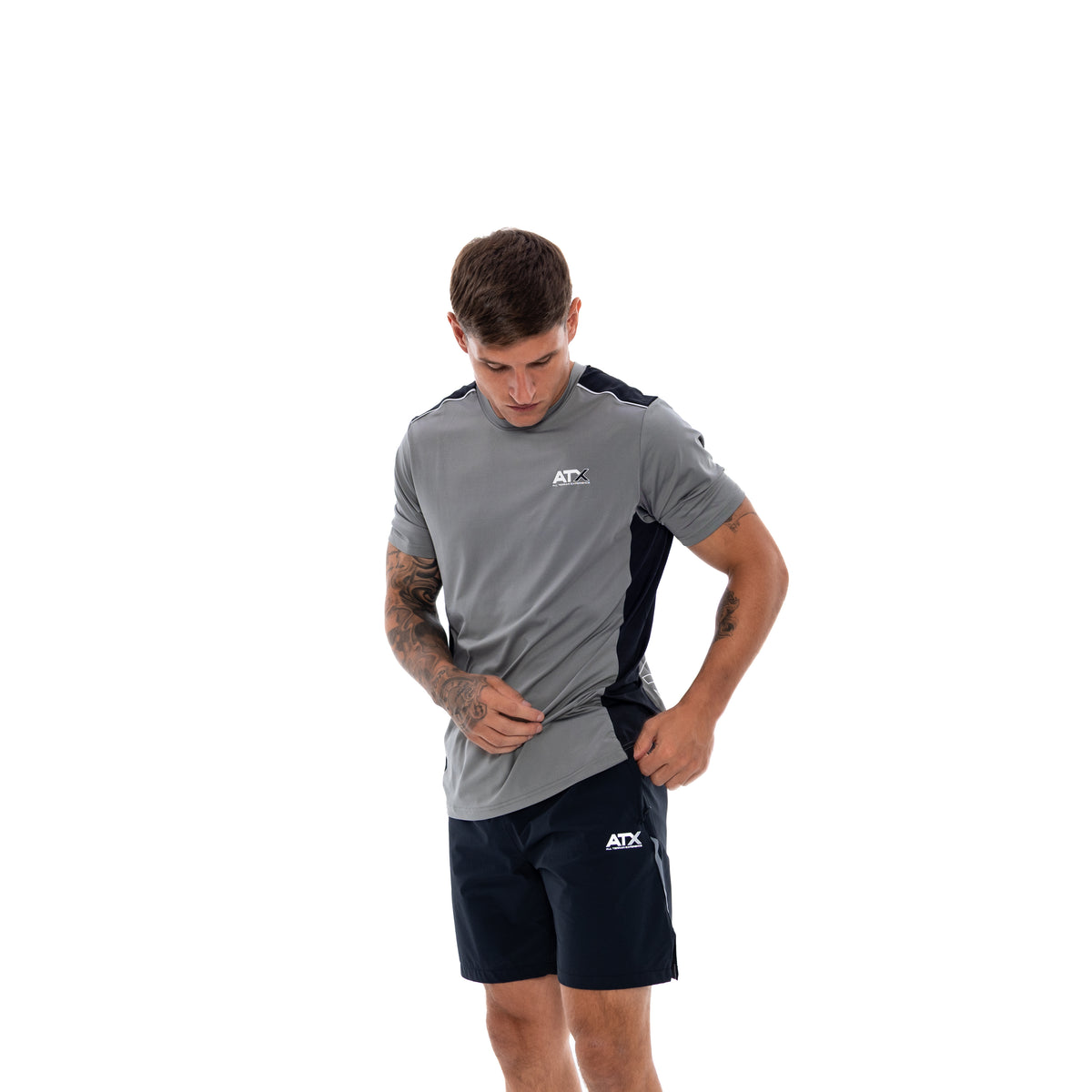 Men's ATX Cascade T-Shirt in Grey/Black — view 3
