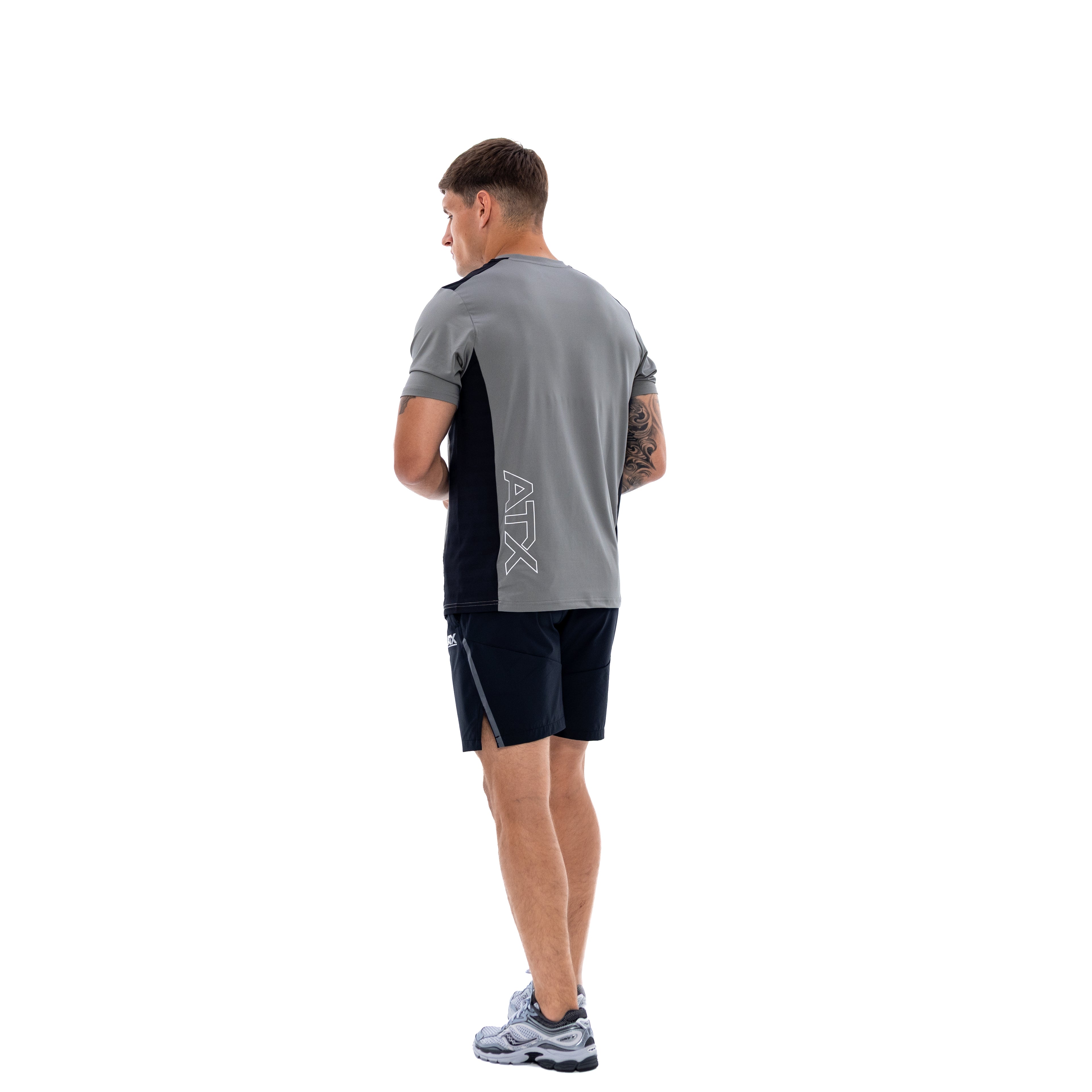 Men's ATX Cascade T-Shirt in Grey/Black — view 4
