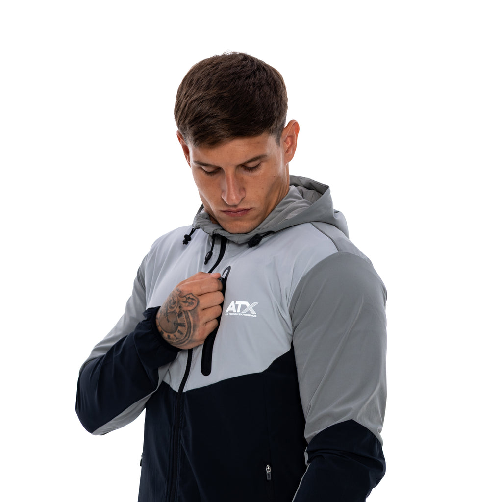 Men's ATX Traverse Track Top in Grey/Black — view 5