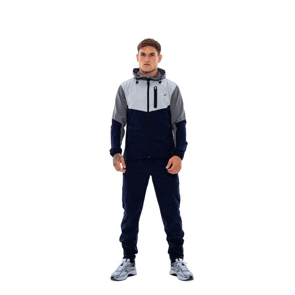 Men's ATX Traverse Track Top in Grey/Black — view 2