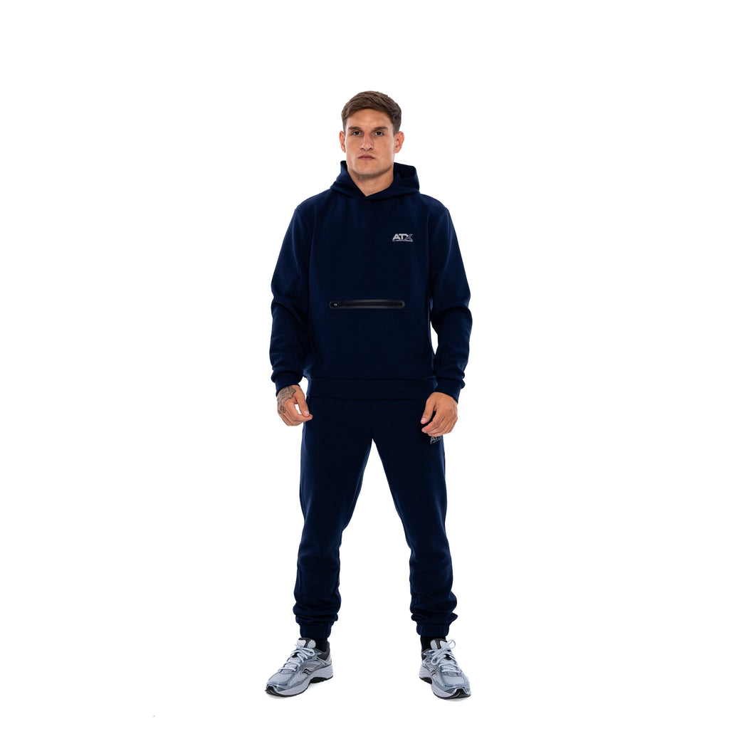 Men's ATX Tundra Oh Hoodie & Pant Navy Tracksuit Set
