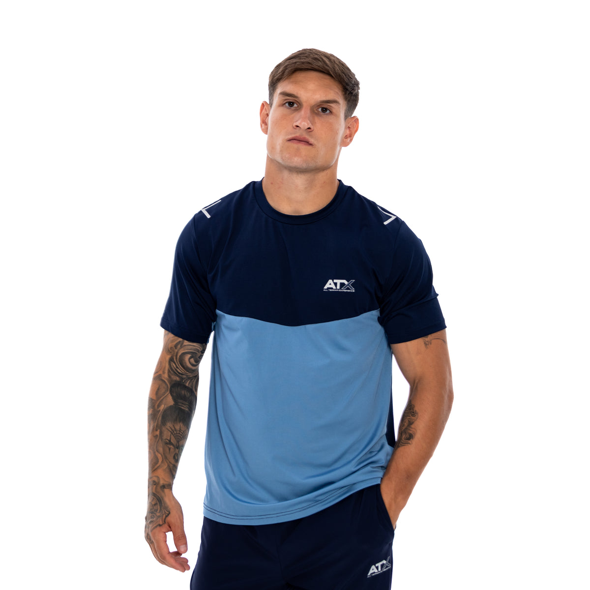 Men's ATX Tundra T-Shirt in Navy/Blue — view 3