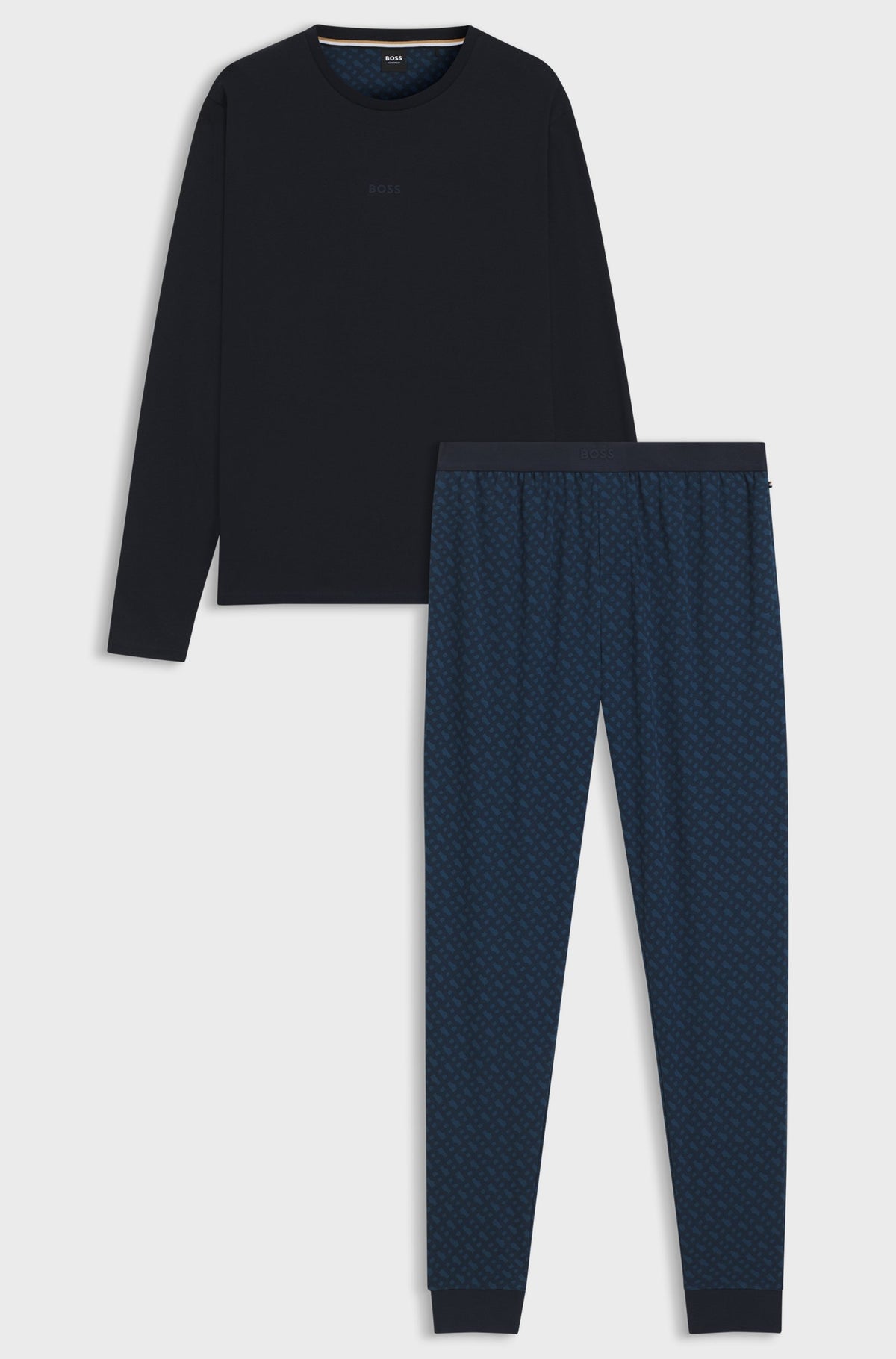 Men's BOSS Black Gift Set Navy Pyjamas - image 5