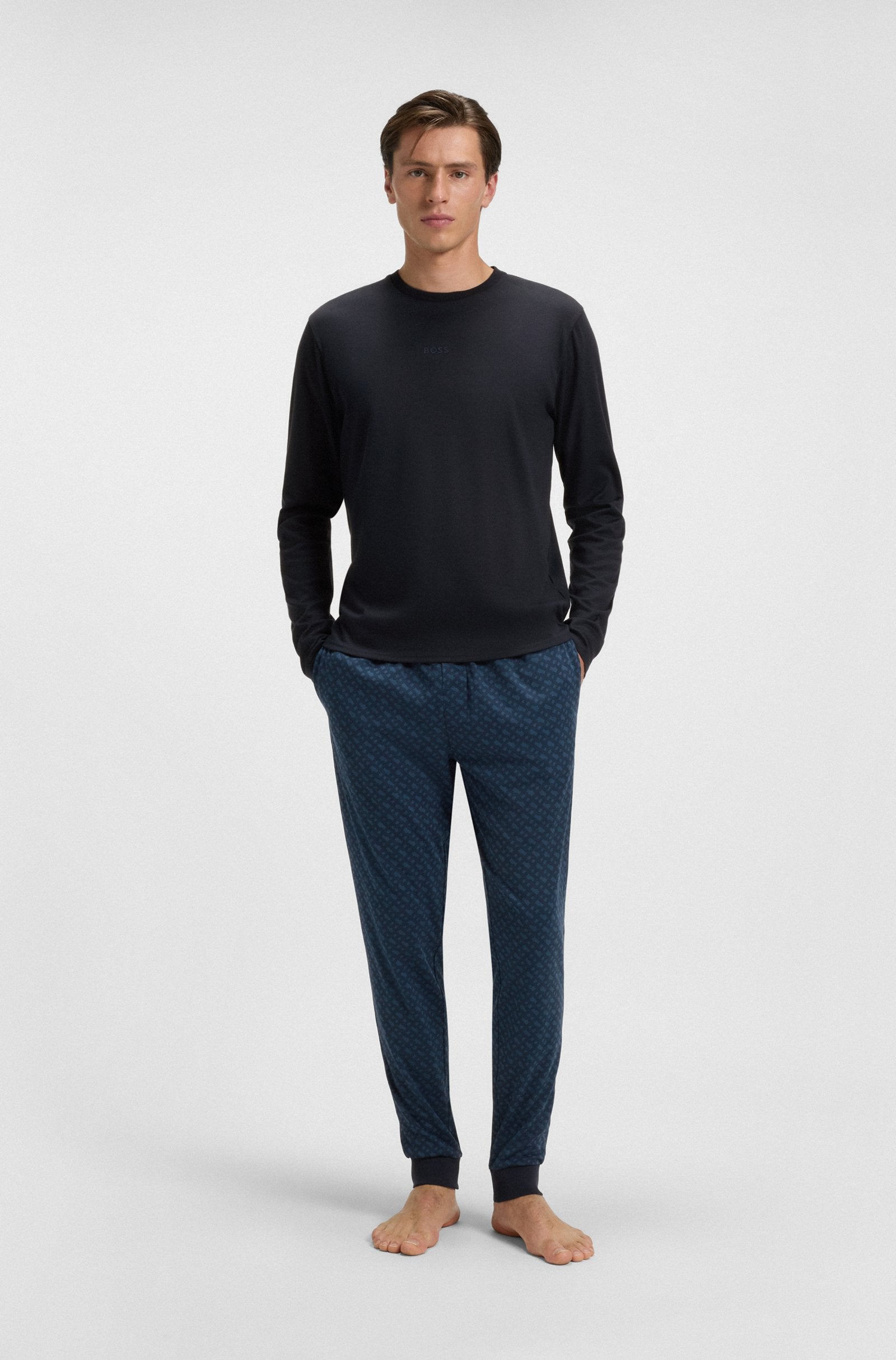 Men's BOSS Black Gift Set Navy Pyjamas - image 3