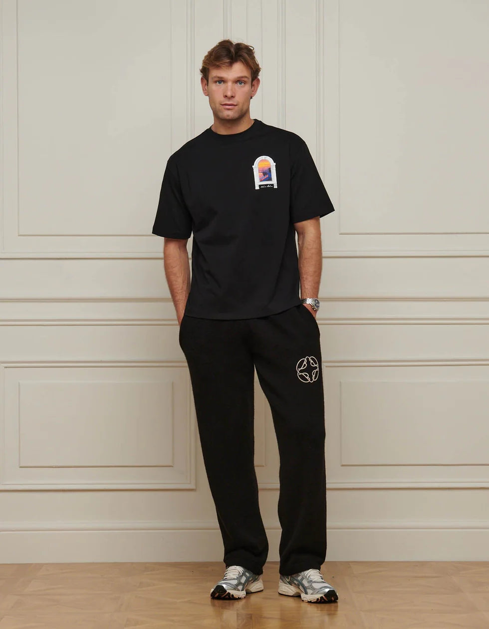 Men's Belier Black Miami Graphic T-Shirt — view 4