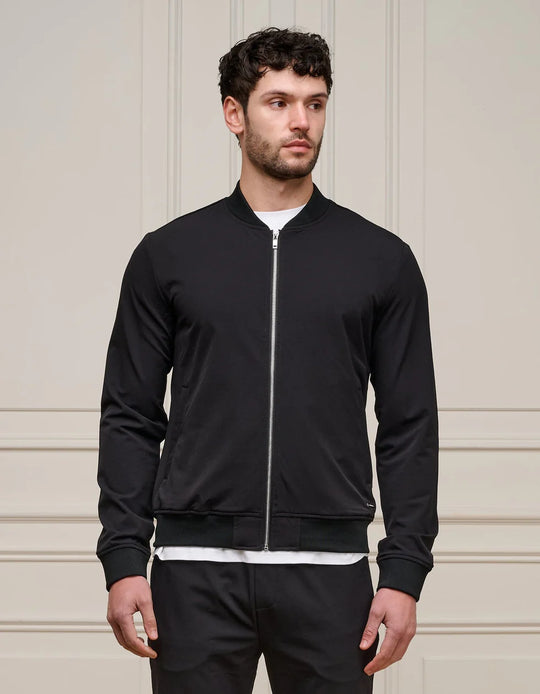 Men's Belier Black Traveller Bomber Jacket