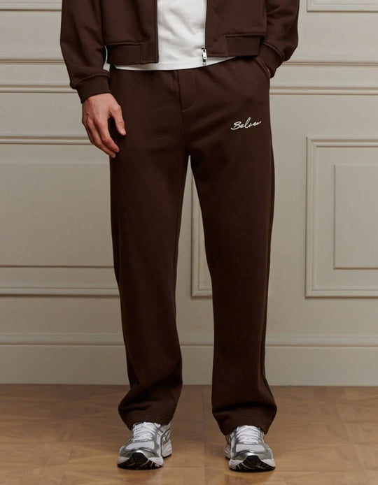 Men's Belier Brown Logo Jogger