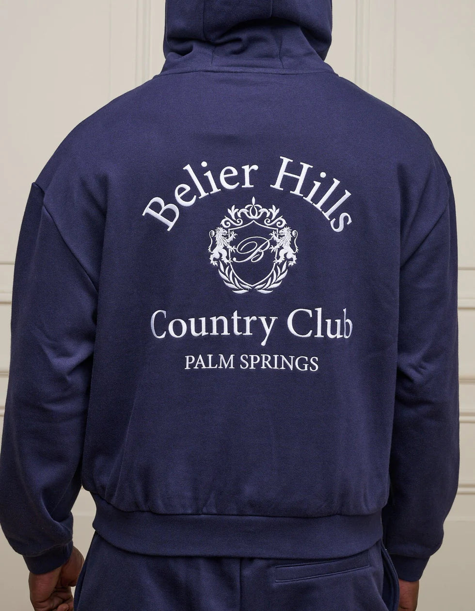 Men's Belier Navy Country Club Hoodie — view 2