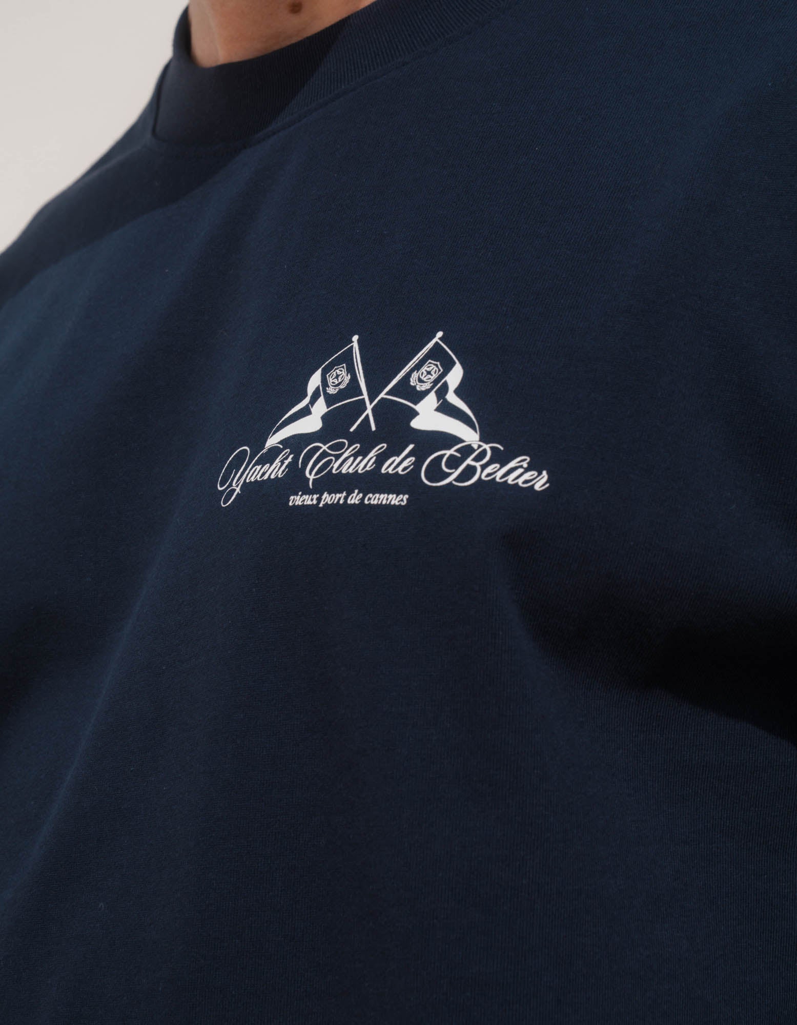 Men's Belier Navy Yacht Club T Shirt — view 3