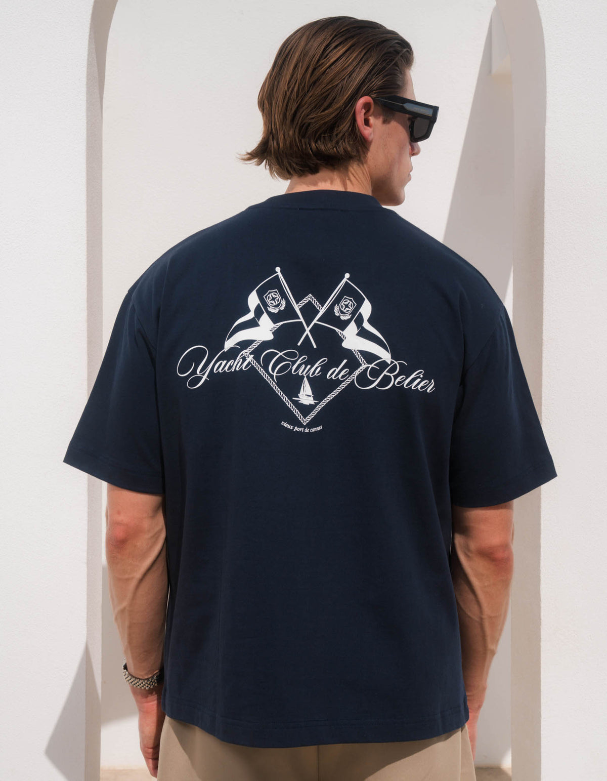 Men's Belier Navy Yacht Club T Shirt — view 2