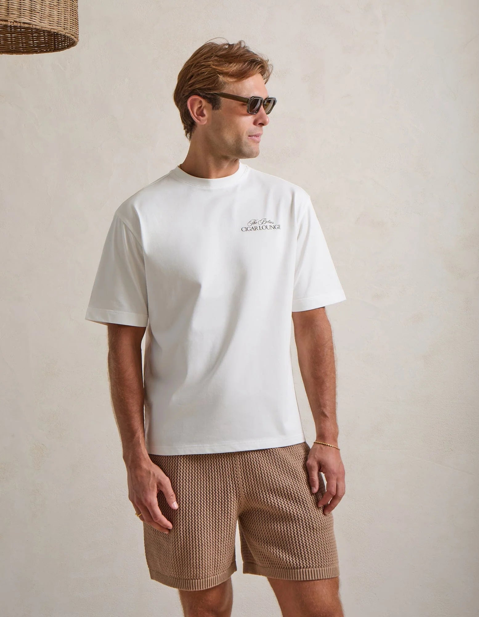 Men's Belier Off White Gentlemans Lounge Graphic T-Shirt
