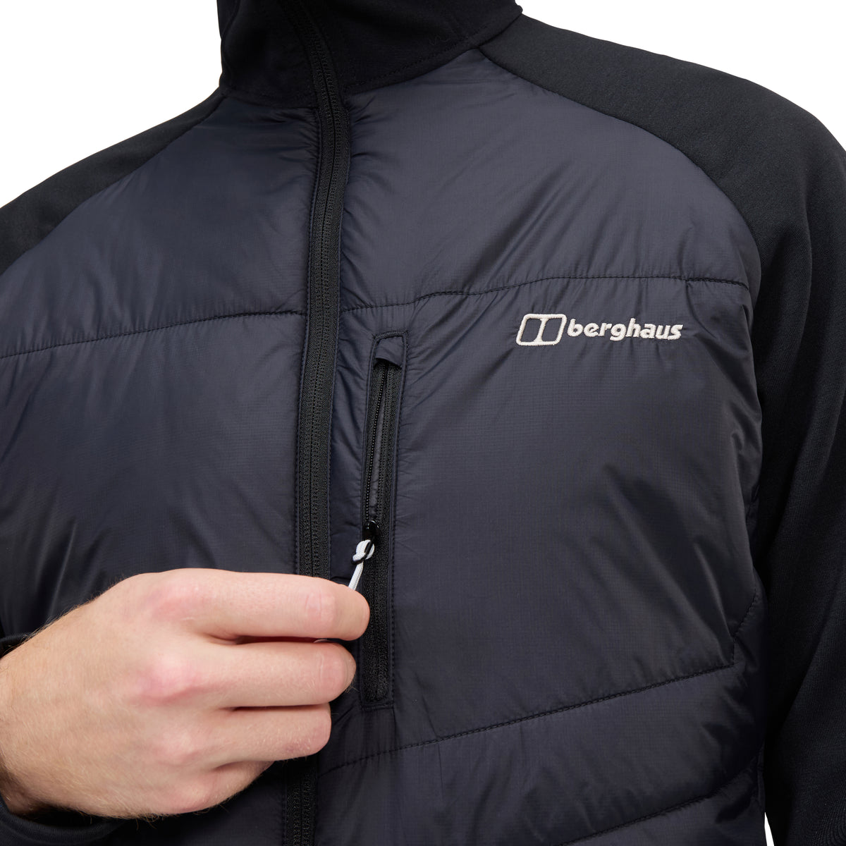 Men's Berghaus Black Trawden Hybrid Jacket — view 7
