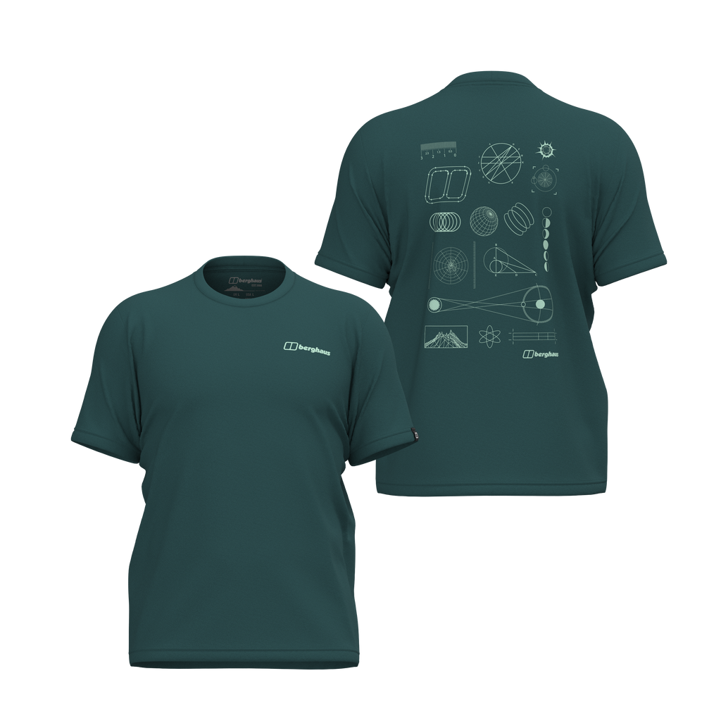 Men's Berghaus Blue Geo-Mountaintry Essential T Shirt — view 2