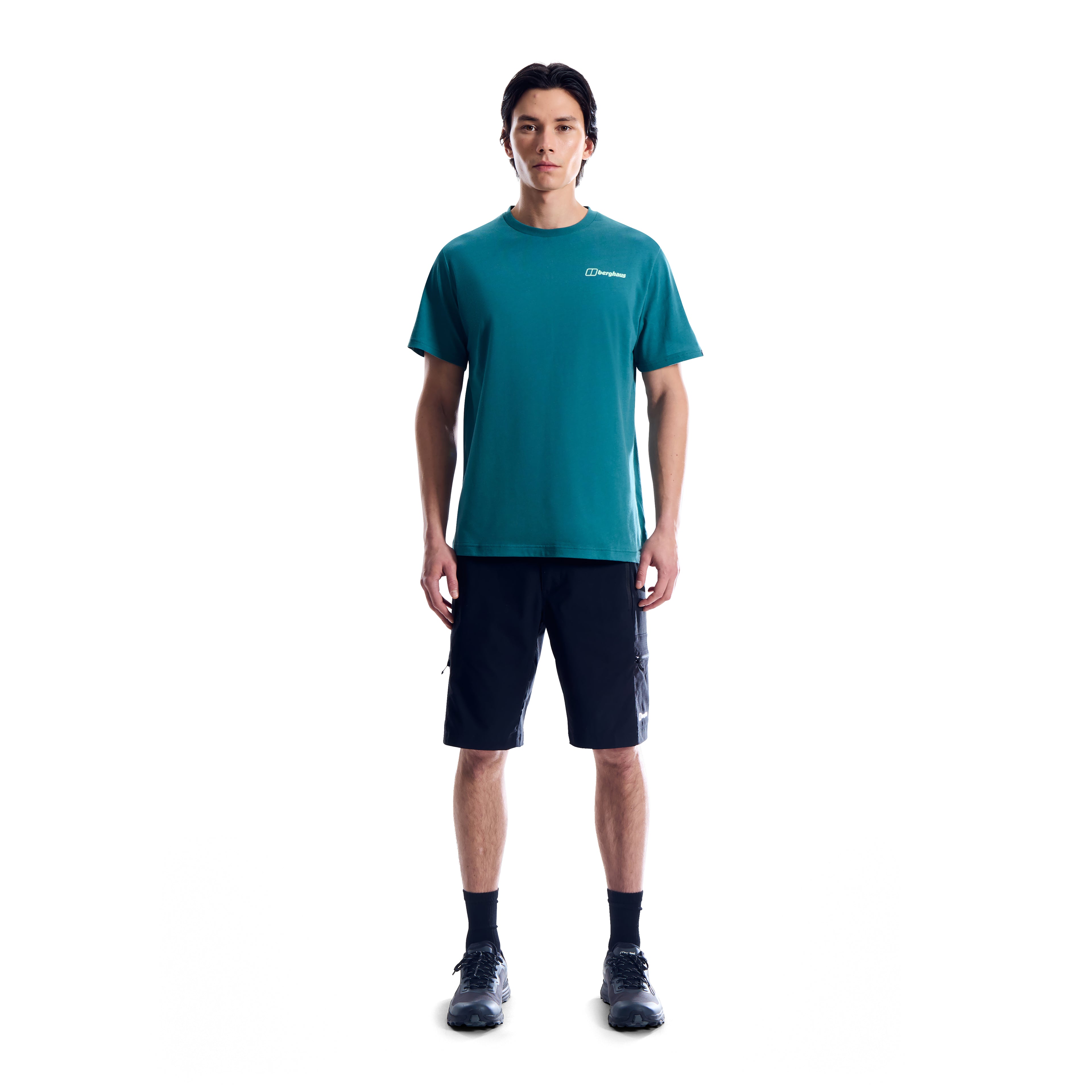 Men's Berghaus Blue Geo-Mountaintry Essential T Shirt — view 4