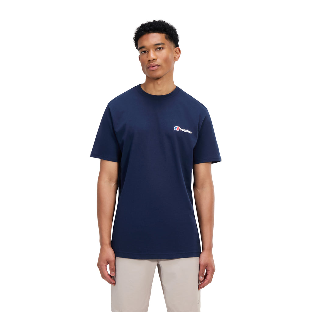 Men's Berghaus Dark Blue Front And Back T Shirt — view 4