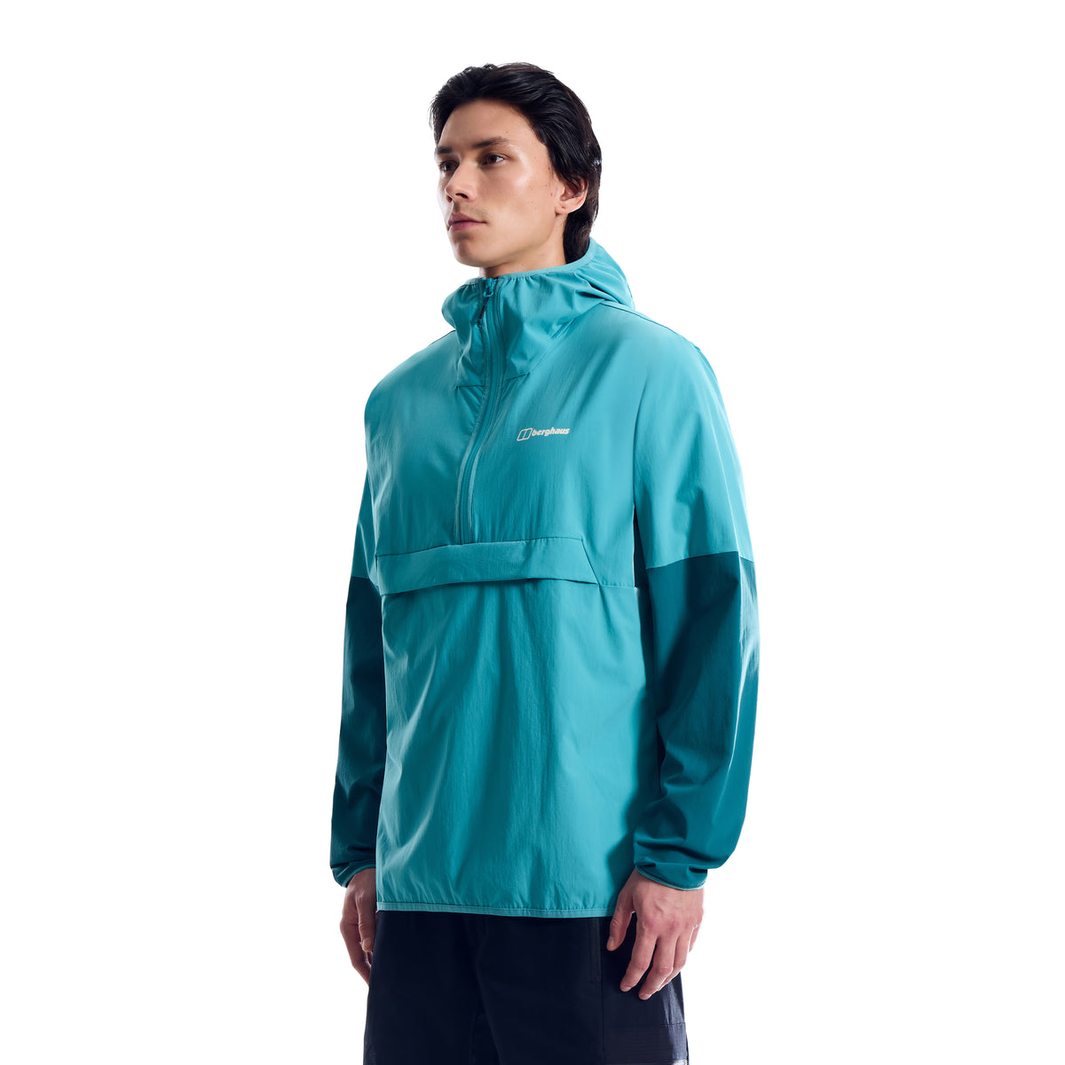 Men's Berghaus Light Blue Wandermoor Wind Smock — view 5