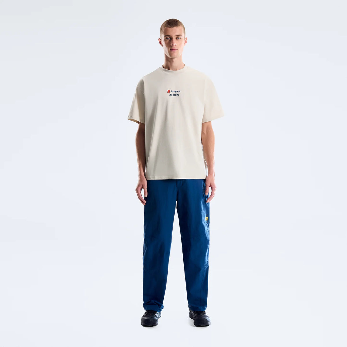 Men's Berghaus Trango Mountain Logo Tee in White/White