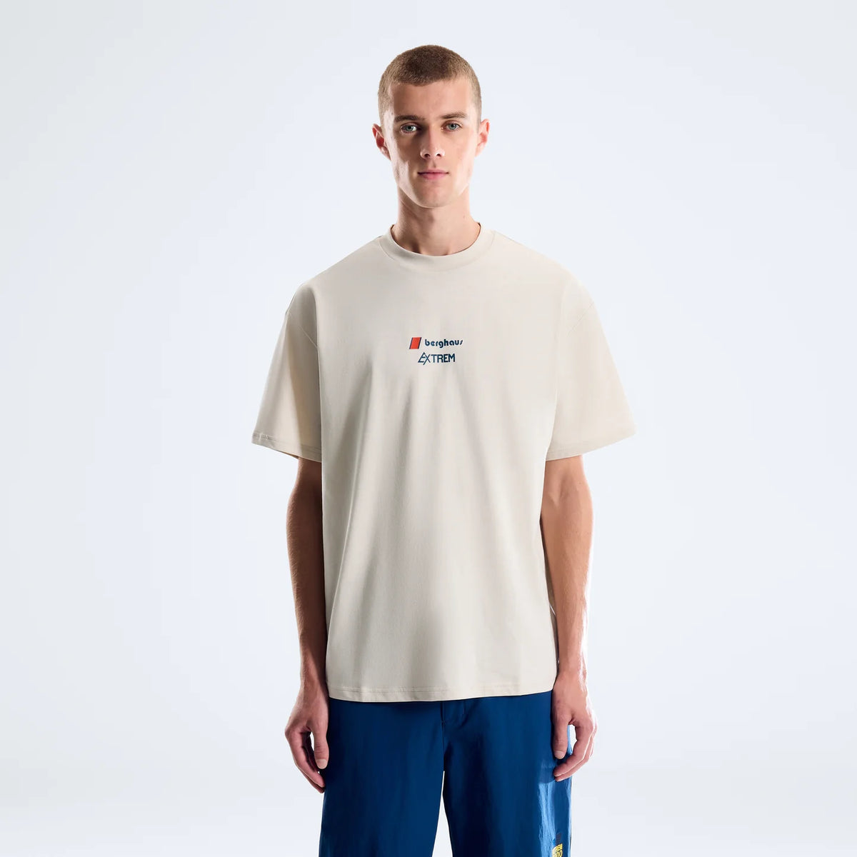 Men's Berghaus Trango Mountain Logo Tee in White/White