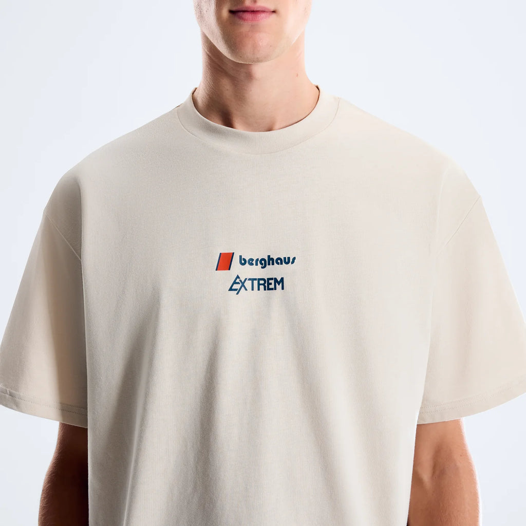 Men's Berghaus Trango Mountain Logo Tee in White/White