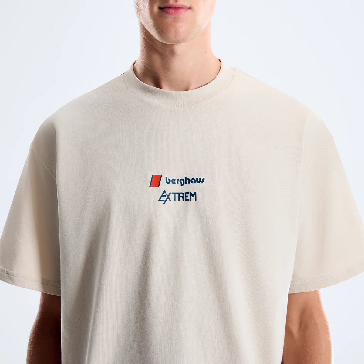 Men's Berghaus Trango Mountain Logo Tee in White/White