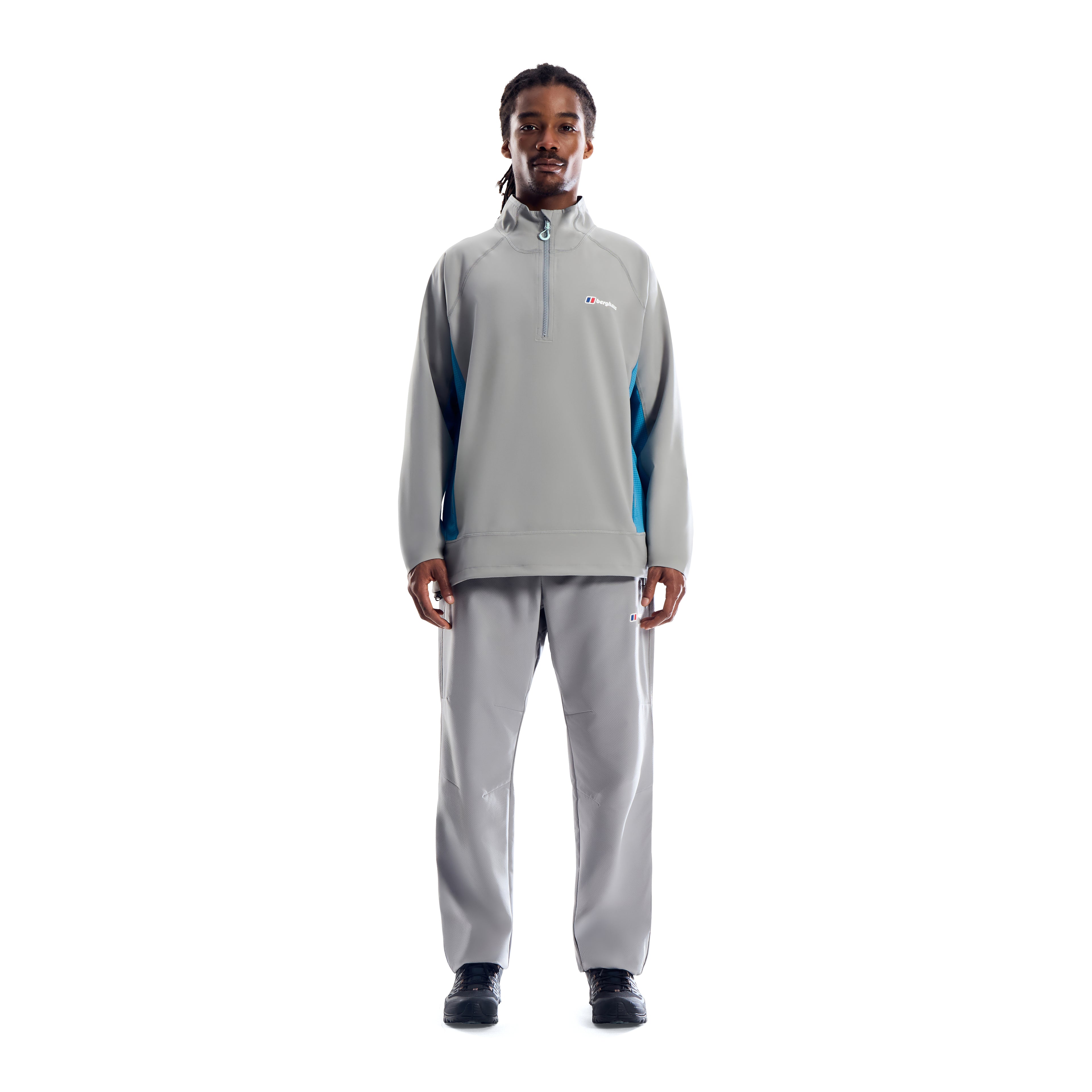 Men's Berghaus Wavertree Half Zip in Grey — view 2