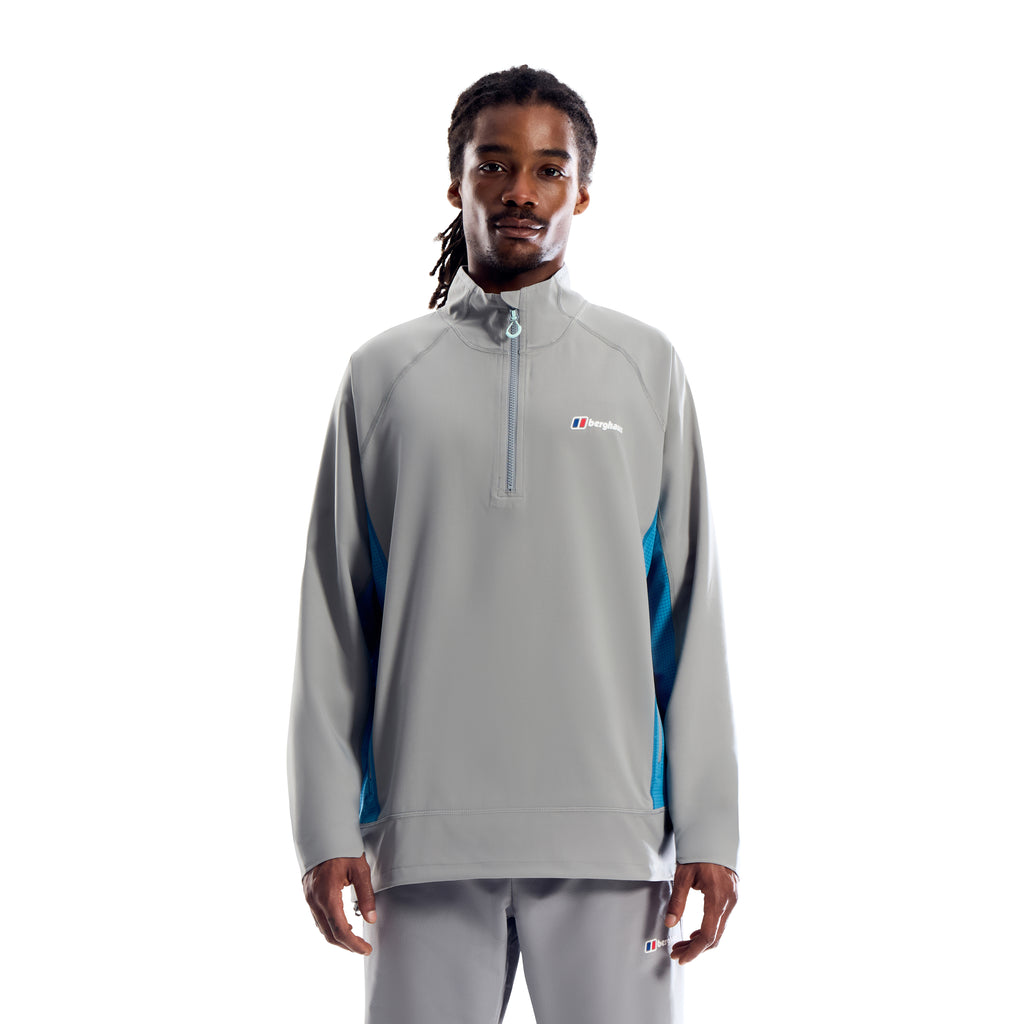 Men's Berghaus Wavertree Half Zip in Grey — view 4