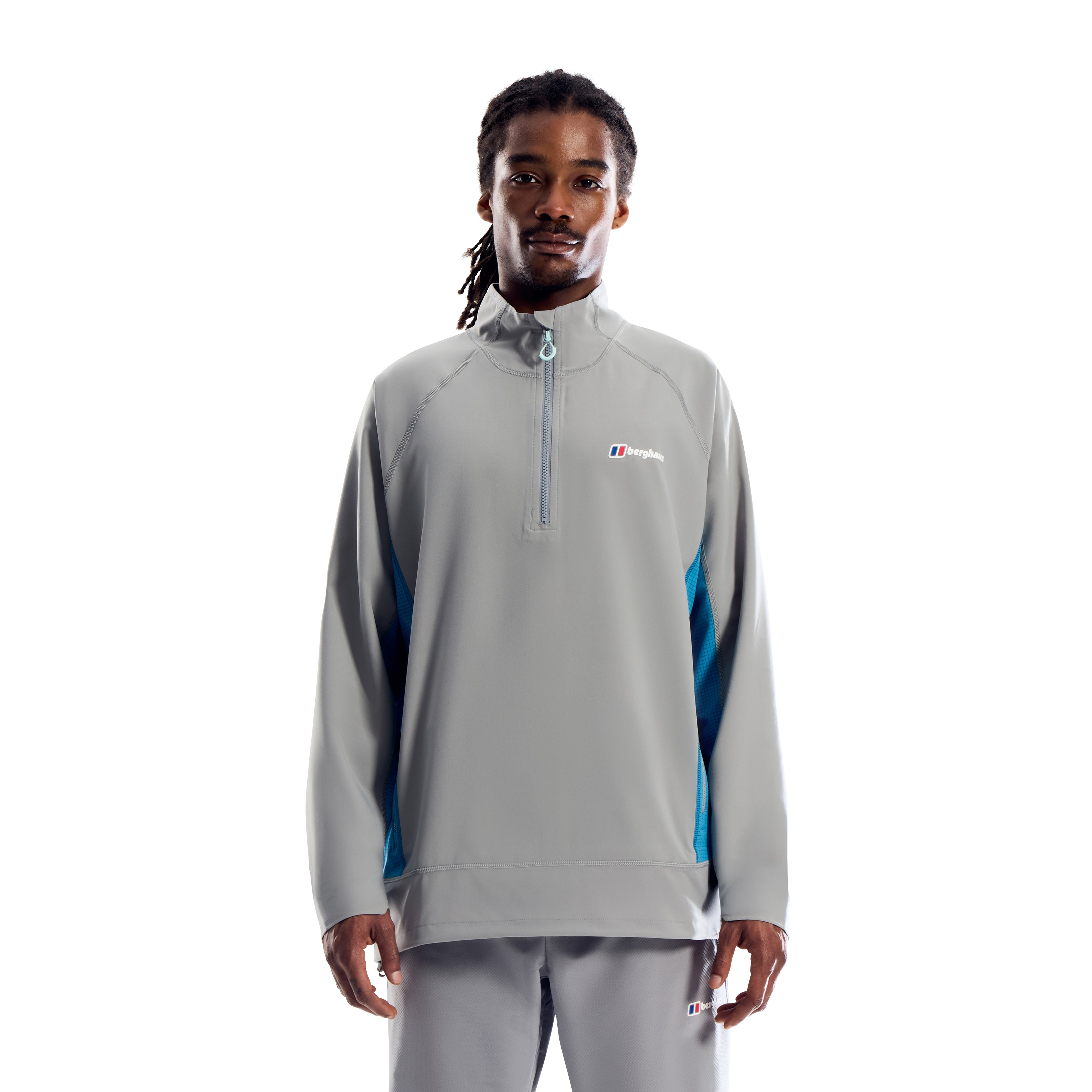 Men's Berghaus Wavertree Half Zip in Grey — view 4