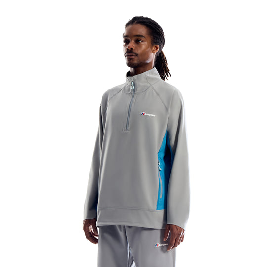 Men's Berghaus Wavertree Half Zip in Grey