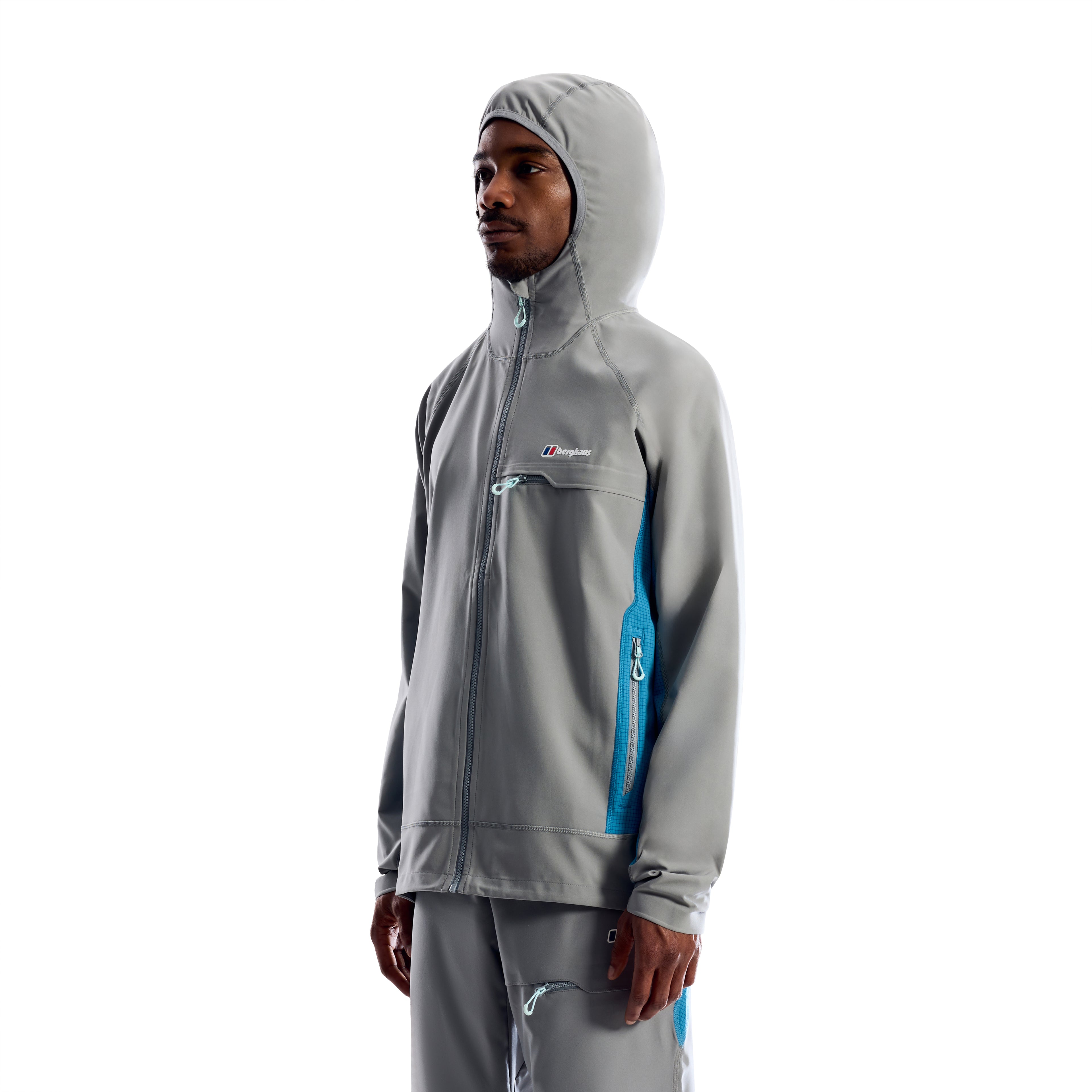 Men's Berghaus Wavertree Hooded Jacket in Grey — view 3