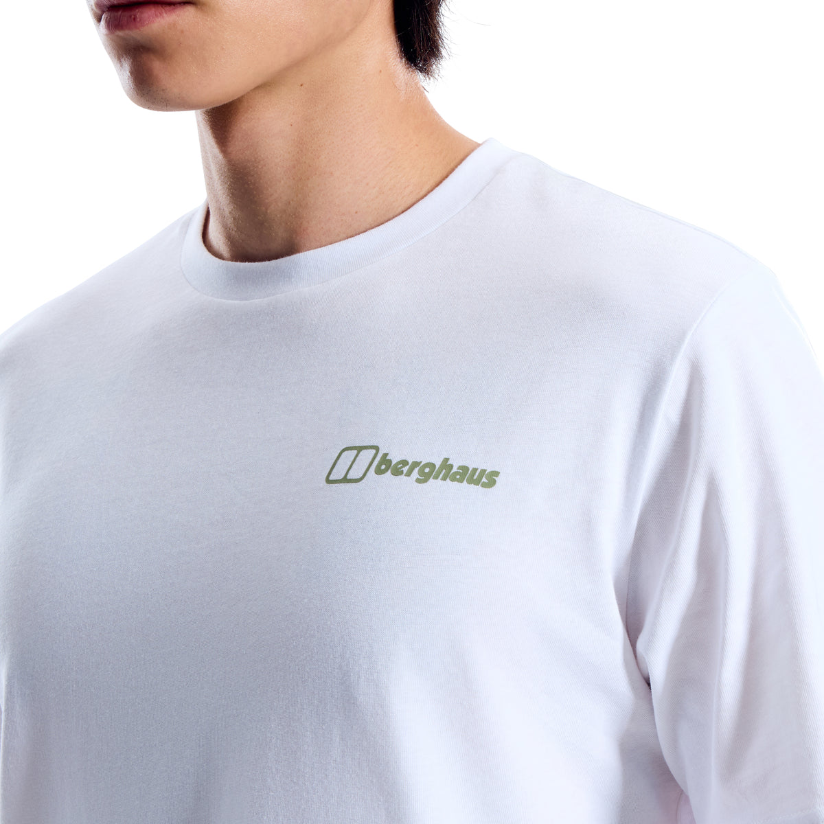 Men's Berghaus White Geo-Mountaintry Essential T Shirt — view 5