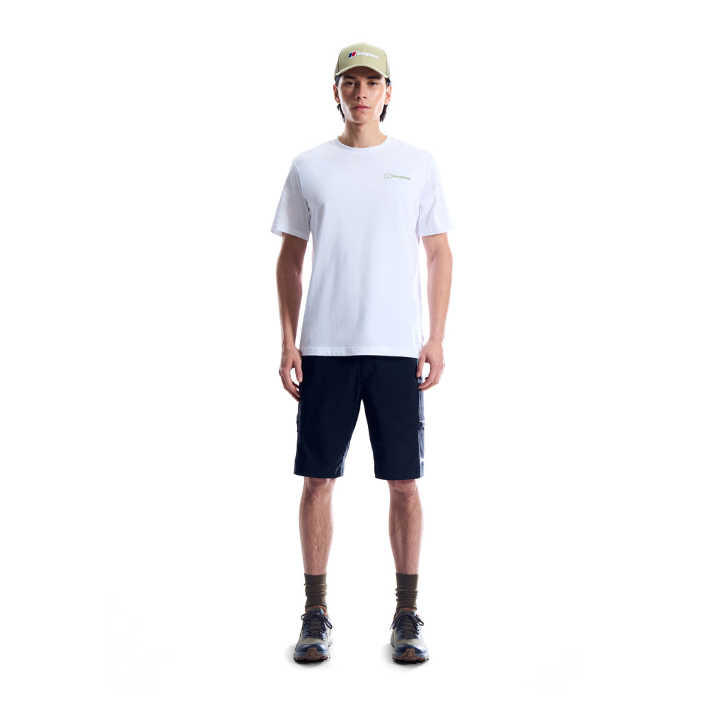 Men's Berghaus White Geo-Mountaintry Essential T Shirt — view 3