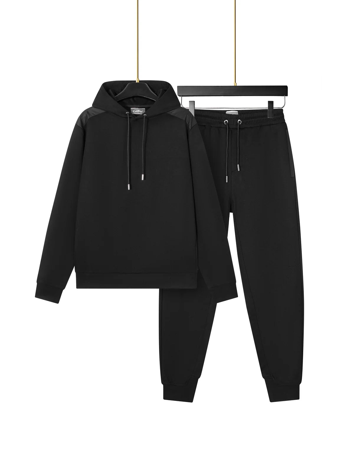 Men's Catini Coporto Hoodie in Black & Coporto Joggers Tracksuit Set — view 2