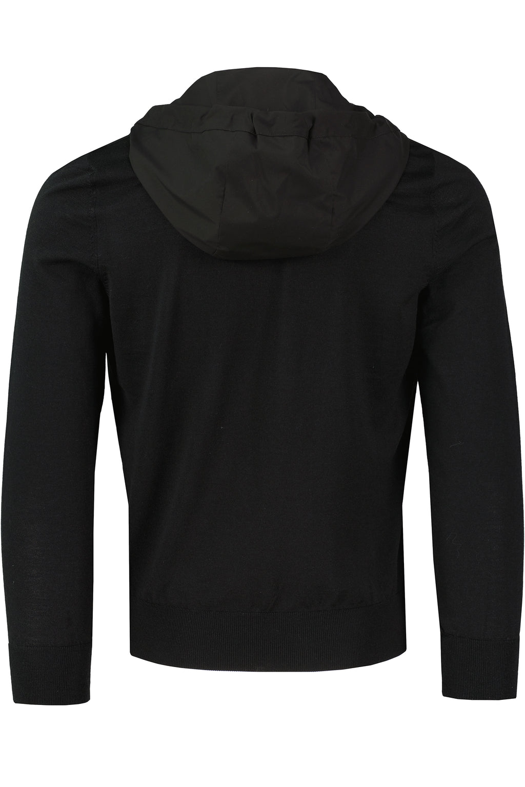 Men's Gran Sasso Black Hoodie Hybrid Jacket